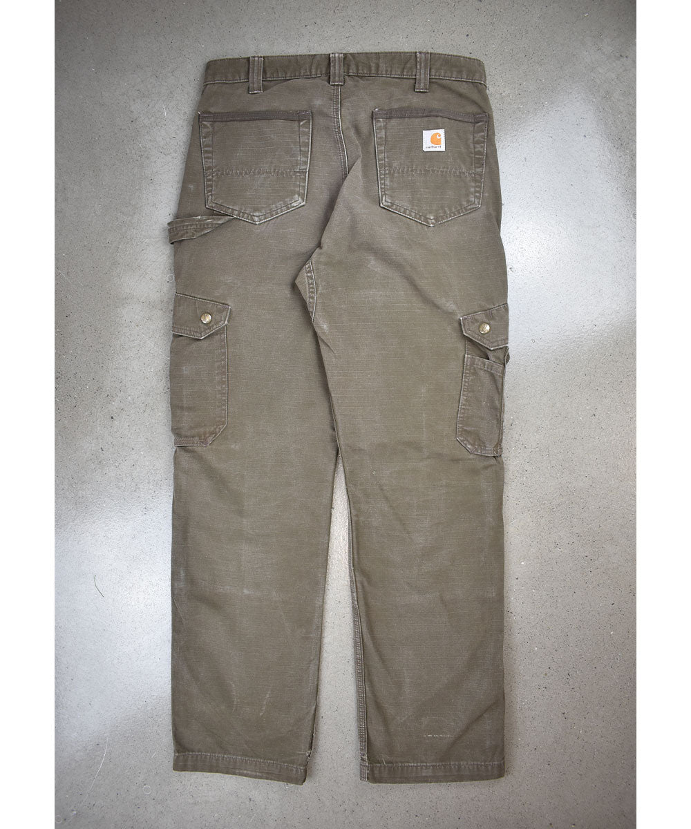 Carhartt WIP Mens Cargo Trousers 33x34 SLIM-LEAR PANT Greyish Khaki Green  33/34 | eBay